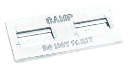 Picture of Camp Zinc DP1 Divers Hull Plate Zinc Anode 11.5 x 5.25 Inch