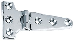 Picture of Perko 0197DP1CHR 4" Chrome Plated Bronze T-Hinges Pair