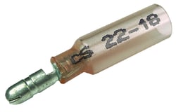 Picture of Seachoice 50-61711 Heat Shrink Insulated Bullet Terminals 22-18 Gauge Male .176 25-Pack