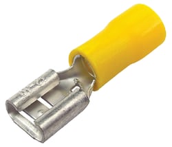 Picture of Seachoice 50-67841 Heat Shrink Quick Disconnect Terminals 12-10 AWG Female Yellow 100 Pack
