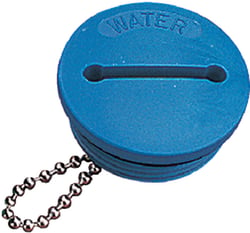 Picture of Sea-Dog Line 357010-1 Gas Deck Fill with Red Slotted Cap 1-1/2" Hose