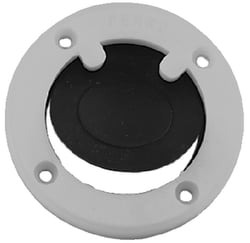 Picture of Perko 0365DP Scupper Valve Assembly - White Plastic Marine Drain Valve