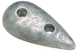 Picture of Martyr Anodes CMT21 Tear Drop Zinc Hull Anode 5" x 2" x 0.8"
