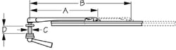 Picture of Sea-Dog Line 412601-1 Manual Windshield Wiper 8-12 Inch Adjustable Arm