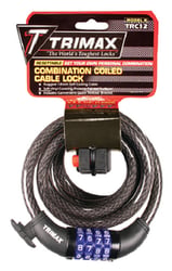 Picture of Trimax TRC126 Quadra-Braid 6' x 12mm Cable Lock with Combination