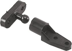 Picture of Perko 0559DP Marine Door Catch Set - Black Polymer (2 per Card)