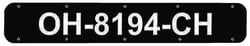 Picture of Bernard Engraving RP2400B 24" Boat Registration Plates, Black
