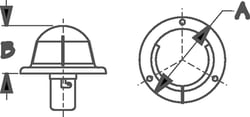 Picture of Sea-Dog Line 400150-1 Stainless Steel Combination Bow Navigation Light
