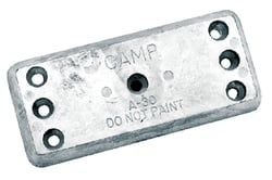 Picture of Camp Zinc A30 Rectangular Hull Plate Zinc Anode 6-1/4 Inch