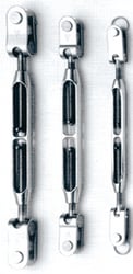 Picture of C. Sherman Johnson 42-110 T-Style Jaw/Jaw Open Body Turnbuckle 1/4-28 Thread