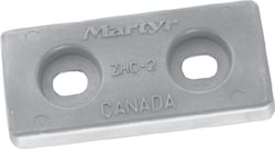 Picture of Martyr Anodes CMZHC2AZ Zinc Hull Anode 2.65" x 5.75"