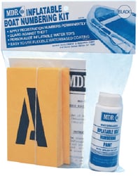 Picture of Mdr MDR-782B Inflatable Boat Numbering Kit, Black