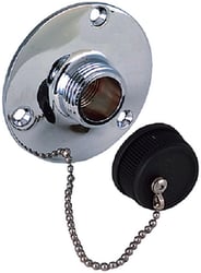 Picture of Perko 0504DP0CHR Water Outlet Fitting with Cap Chrome Plated Bronze 3/4 Inch GHT