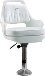 Picture of Wise Seating 8WD015-6-710 Standard Pilot Chair Package with Adjustable Pedestal and Seat Slide - White