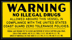 Picture of Bernard Engraving P229 Drug Plaque for Commercial Vessels