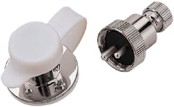 Picture of Sea-Dog Line 426262-1 Polarized 2-Pin Electrical Outlet 3 Amp Chrome Plated Brass