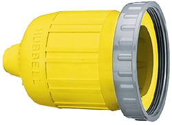 Picture of Hubbell HBL60CM33 Yellow Watertight Seal-Tite Cover for Shore Power Connector