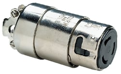 Picture of Hubbell HBL63CM64 50A 125/250V Nickel Plated Brass Connector Body
