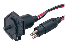 Picture of Sea-Dog Line 426184-1 Trolling Motor Plug 3-Pin 30A 12/24V