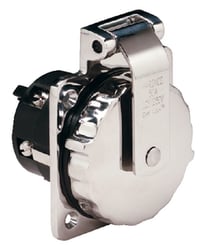 Picture of AFI 6373EL 50 Amp 125/250V Stainless Steel Power Inlet