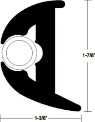 Picture of Taco Metals V11-3426BBK70-2 Flex Vinyl Rubrail Kit 70' Black