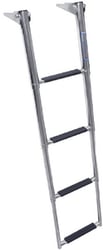 Picture of Windline TDL-4X 4-Step Stainless Steel Over Platform Telescoping Ladder
