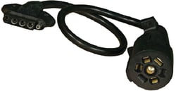 Picture of Sierra TC50000 7-Pole RV Blade to 5-Pole Flat Trailer Wiring Adapter 18-Inch Extension Harness