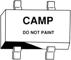 Picture of Camp Zinc W24SQ Strap Zinc Anode 1-1/4x6x12 Double