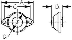 Picture of Sea-Dog Line 420429-1 Brass Chrome Horn Button