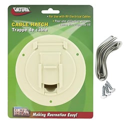 Picture of Valterra A10-2141VP Small Round Cable Hatch Colonial White for RV Electrical