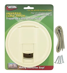 Picture of Valterra A10-2131VP Universal Round Cable Hatch Colonial White 5 Inch