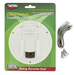 Picture of Valterra A10-2137VP White Round Cable Hatch for RV Power Cord