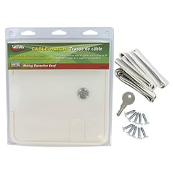 Picture of Valterra A10-2151VP White Large Square Cable Hatch for RV Electrical Entry