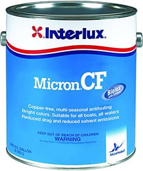 Picture of Interlux Paint YBD104/QT Micron CF Copper Free Antifouling Bottom Paint Shell White Quart