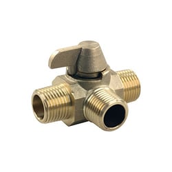 Picture of JR Race Car 62255 3-Way Brass Water Diverter Valve 1/2" MPT RV Plumbing