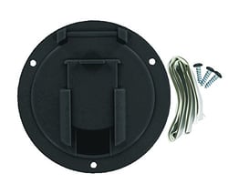 Picture of Valterra A10-2137BKVP Black Medium Round Cable Hatch for RV Electrical