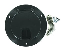 Picture of Valterra A10-2135BKVP Black Large Round Cable Hatch for 50 Amp RV Power Cables