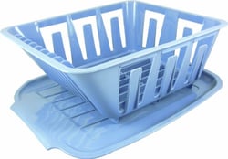 Picture of Valterra A77002 Mini Dish Drainer Set with Tray for RV Sinks - Blue