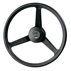 Picture of Uflex V32N Black 3-Spoke Steering Wheel with Tapered Shaft
