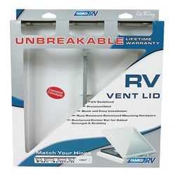 Picture of Camco 40161 RV Roof Vent Cover 14" x 14" White Polycarbonate