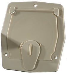 Picture of RV Designer B142 Colonial White Flat Sided Basic Hatch