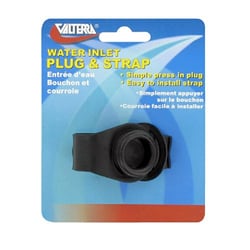 Picture of Valterra A0170SBKVP Water Inlet Plug and Strap for RV Fresh Water System
