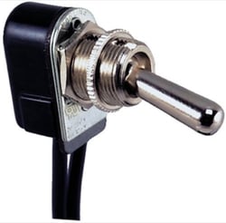 Picture of Perko 0514DP Toggle Switch with Wire Leads, 6-Amp SPST Off/On