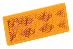 Picture of Wesbar 003357 Amber Reflector with Adhesive Back 3.25 x 1.5 Inch