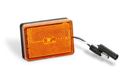 Picture of Wesbar 47-222012 LED Waterproof Clearance Side Marker Light Amber with Reflex Black Base