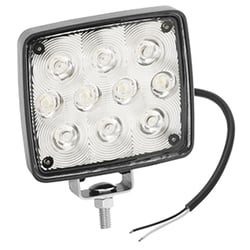 Picture of Wesbar 54209-002 Rectangular Auxiliary LED Work Light with Hardwire Mounting Stud