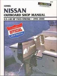 Picture of Clymer B793 Nissan Outboard Service Manual 2.5-140 HP Two-Stroke 1992-2000