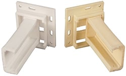 Picture of RV Designer H305 White C-Shaped Drawer Slide Socket Set