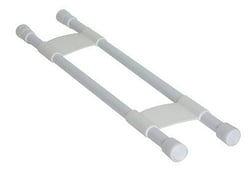 Picture of Camco 44073 Refrigerator Double Bar Set - Adjustable 16-28 Inches White
