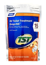 Picture of Camco 41189 TST Orange Drop-Ins RV Holding Tank Treatment, 15 Pack